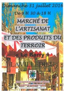 Marché artisanal 31.07.2016